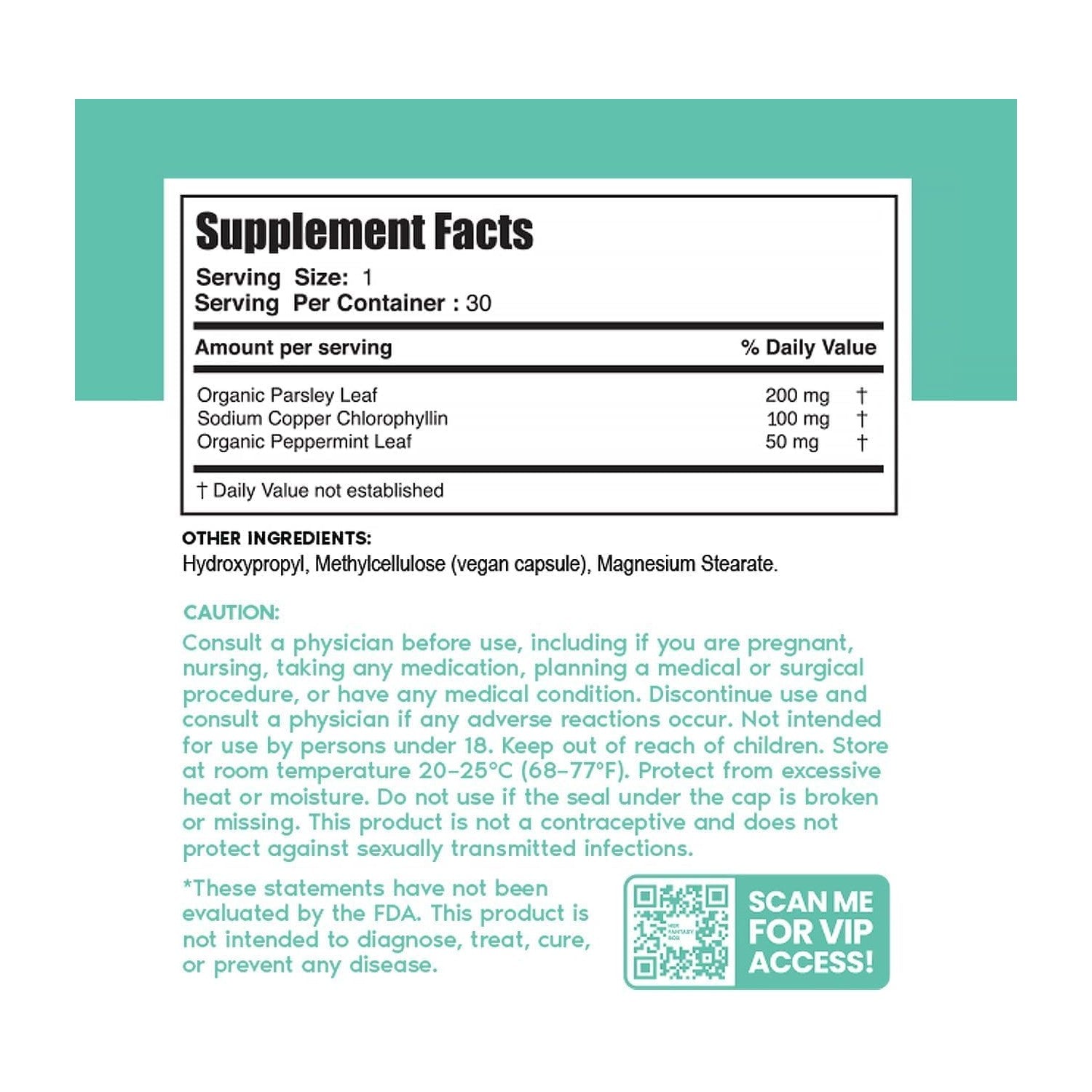Her Fantasy Box | Body Magic | Chlorophyll Capsules – Vegan Detox & Digestion Support, Gut & Skin Health, Natural Energy Booster – 30 Capsules (200 mg)
