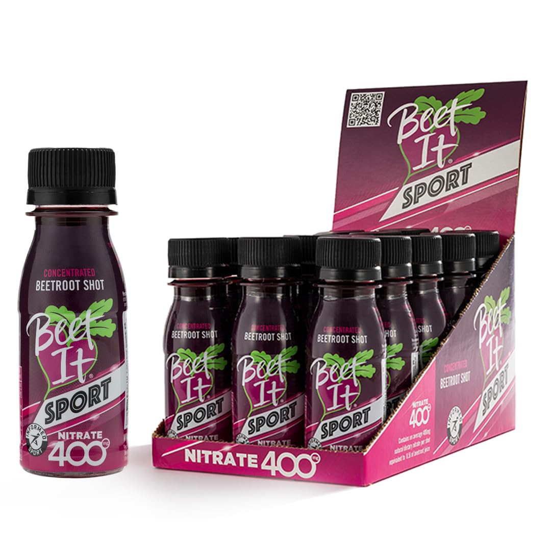 Beet IT Beetroot Juice Sport Nitrate 3000mg - Super Concentrated Beet Juice Liquid Dietary Supplement No Added Sugar, Artificial Colors, Preservatives, BPA-Free, Gluten-Free, 8.5oz (7 Servings)