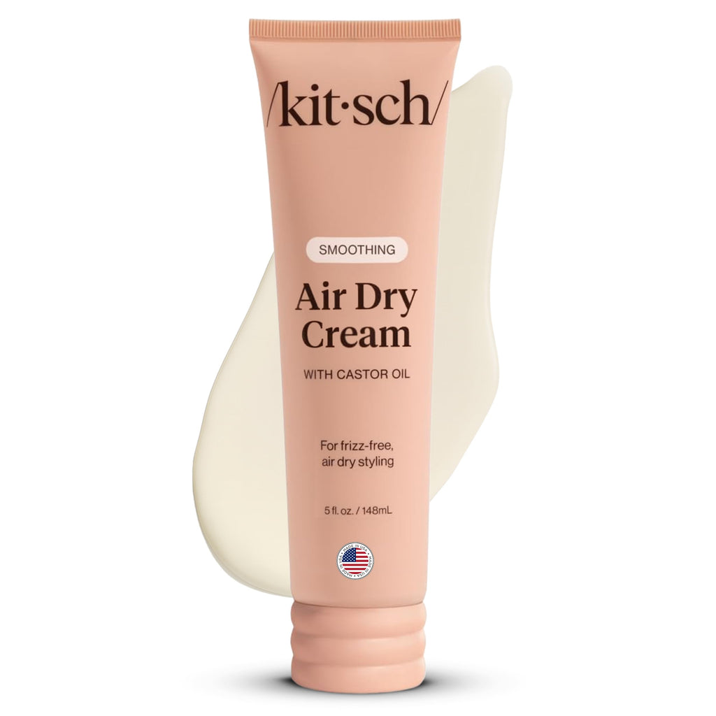 Buy now Kitsch Smoothing Air Dry Cream for Hair â€“ Frizz Control Hair Care Product with Castor Oil & Coconut Oil â€“ Weightless Styling Cream - Enhances Natural Texture Appearance | Ideal Gifts for Women â€“ 5 oz at indiglob india