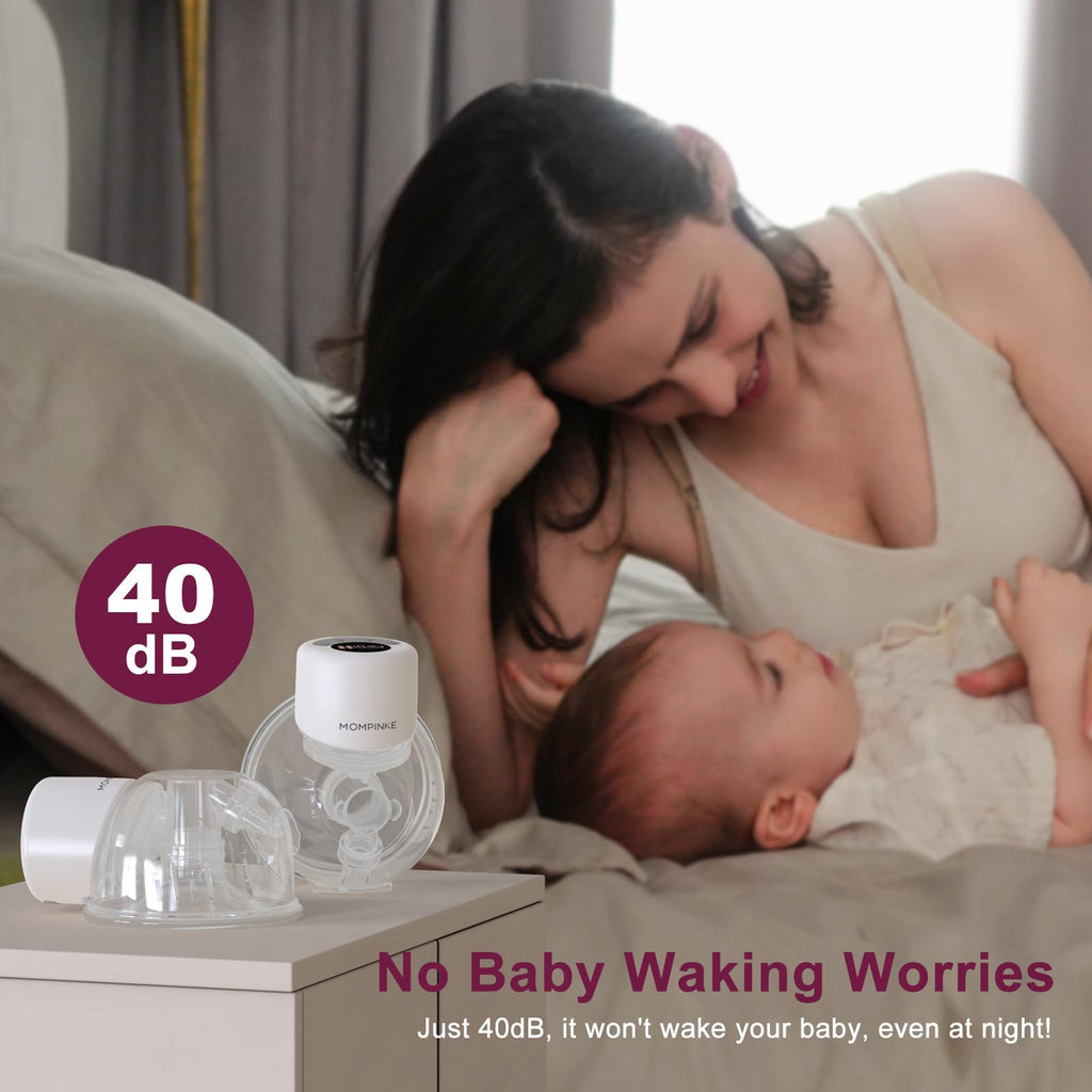 Wearable Breast Pump S12, Electric DoublePump Hands-Free Breastfeeding Pump, 12 Adjustable Suction Levels, Portable Low Noise Hospital-Grade Breast Pump with Carrying Bag, 24mm, 2 Pack, White