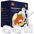 Buy now Little Fox Baby Oral Cleaner 42Pcs [Upgrade Designed] +1pc Free Finger Toothbrush with Case, Tongue, Mouth and Gums Cleaner, Newborn Toothbrush, Infant Oral Care and Cleaning for 0-36 Month Baby 62 Piece Set at indiglob india