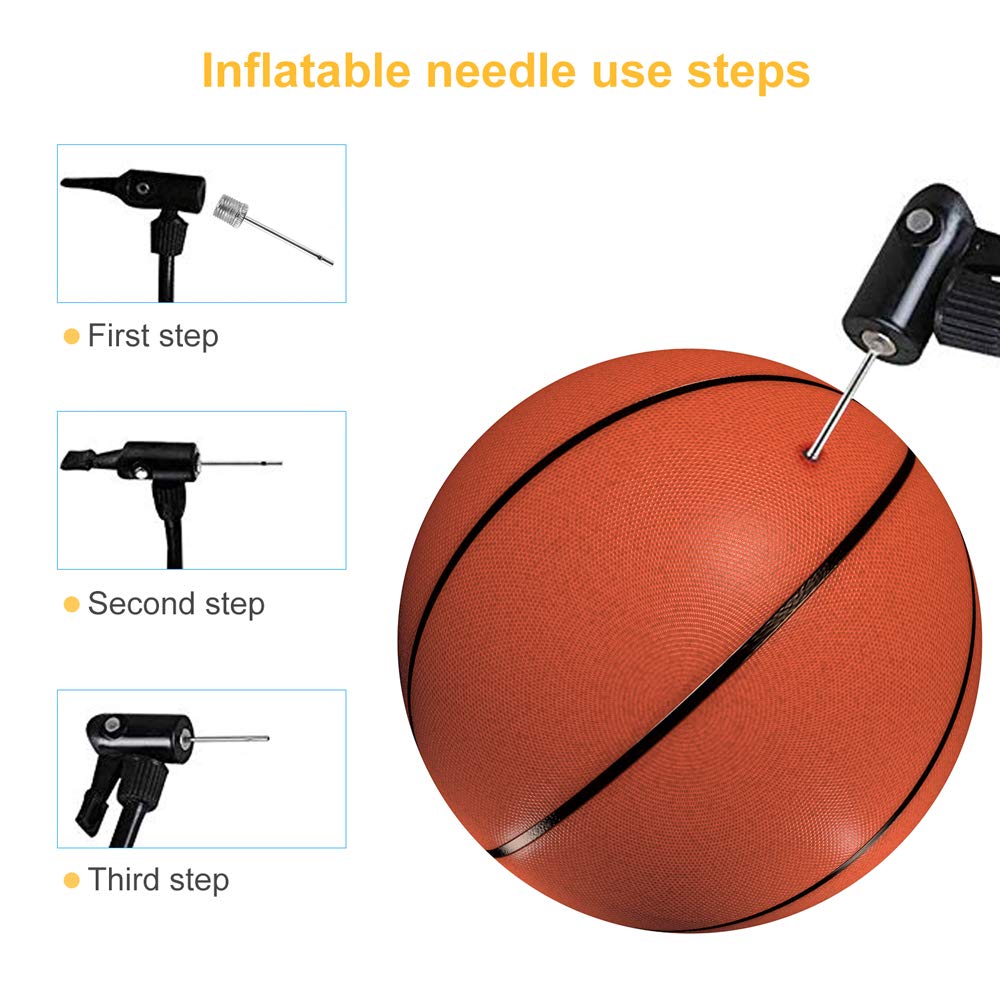 35pcs Air Pump Needle, Air Inflation Needle for Basketball, Soccer Ball, Volleyball, Football or Rugby Balls US Replacement Ball Pump Pin Air Inflating Pin with Portable Storage Box