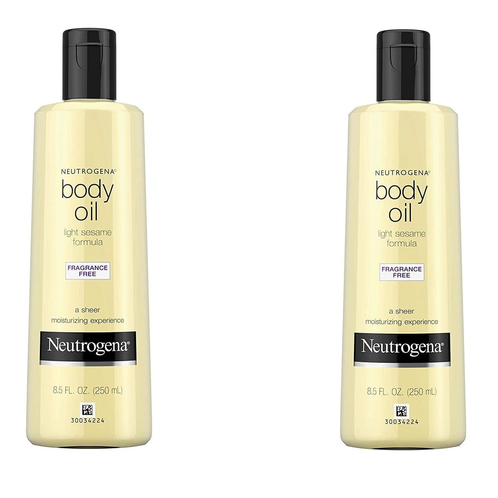 Neutrogena Body Oil Light Sesame Formula, Fragrance-Free, 8.5 fl. oz