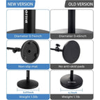 Buy now BILIONE Multifunctional Desktop Microphone Stand, Adjustable Mic Stand Desk with Pop Filter, Shock Mount, Microphone Clip, 5/8" to 3/8" Metal Screw Adapter at indiglob india