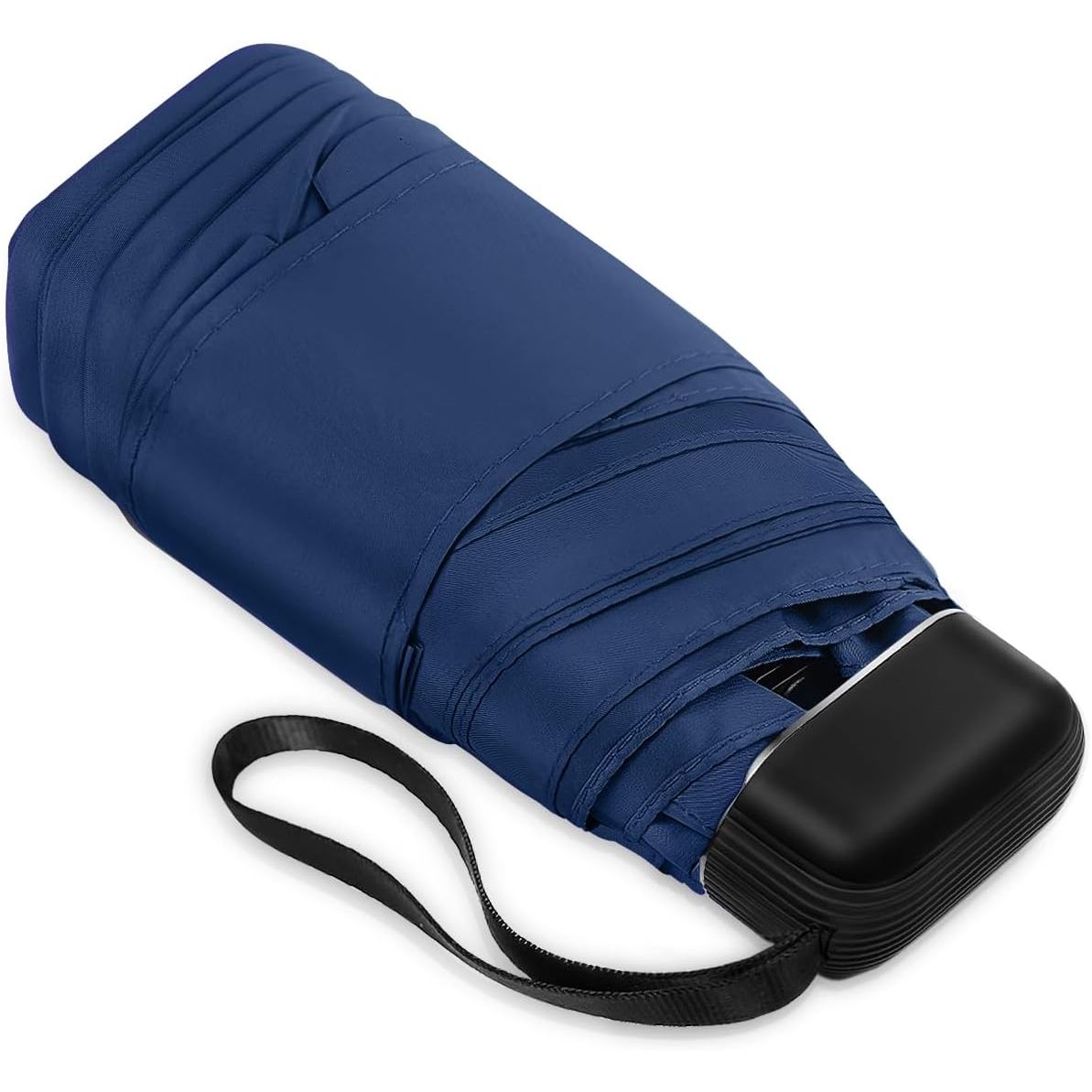 Buy now LEAGERA Mini Umbrella - Compact, Waterproof Travel Umbrella for Light Rain, Suitable for Women's Purse and Pocket 04.Dark Blue-1Pack at indiglob india