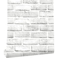 Buy now Cohoo Home Brick Wallpaper Peel and Stick Contact Paper 120inL 18inW Faux 3D Brick Contact Paper for Walls White Gray Grey Self Adhesive Removable Wallpaper Backsplash Bedroom Wall Sticky Waterproof 17.7" x 118" Gray White at indiglob india