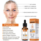 Buy now Premium 20% Vitamin C Serum For Face with Hyaluronic Acid, Retinol & Amino Acids - Boost Skin Collagen,Hydrate & Plump Skin, Anti Aging & Wrinkle Facial Serum at indiglob india