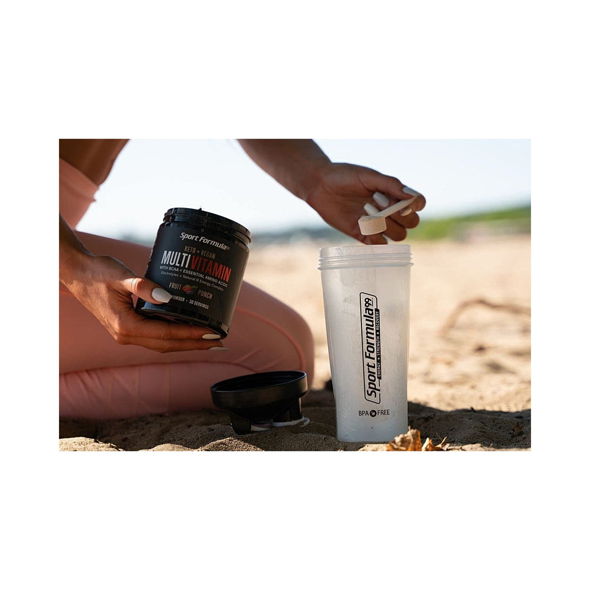 Sport Formula 99 Multivitamin Powder - Drink Mix for Men Women BCAA Amino Acids Won’t Upset Your Stomach - Keto Vegan Multivitamin Fruit Punch - Electrolytes Super B Complex Digestive Enzyme