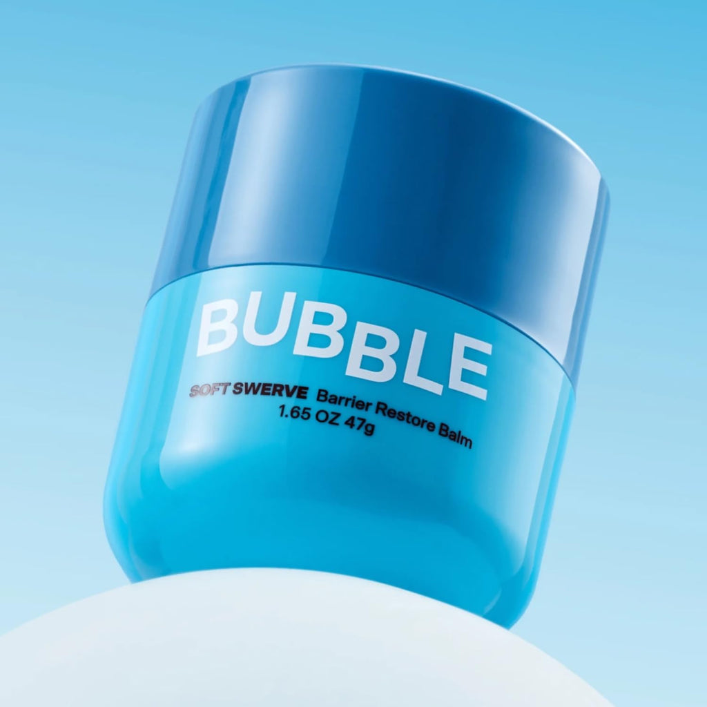 Bubble Skincare Soft Swerve Barrier Cream - Face Moisturizer for Dry Skin, Skin Barrier Repair Balm - Moisture-Sealing Face Balm with Squalane, Shea Butter, Ceramides, Niacinamide (47g)