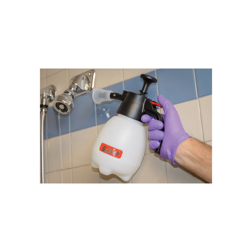 SOLO 418 One-Hand Pressure Sprayer, 1-Liter, Ergonomic Grip for Gardening, Fertilizing, Cleaning & General Use Spraying