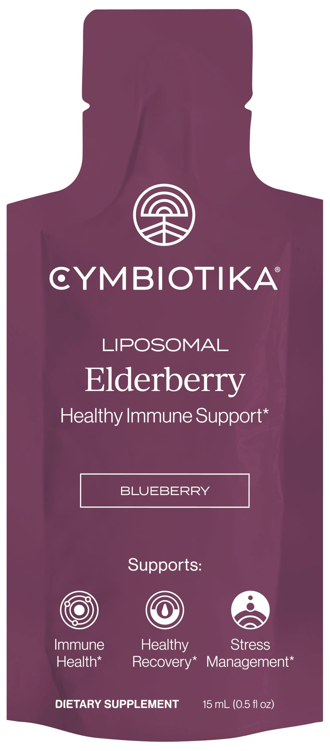 CYMBIOTIKA Liposomal Elderberry with Vitamin E for Immune Support