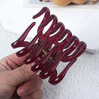 Red Large Hair Clips For Girls Vintage Hair Claw Clips For Thick Hair Claws 3.54 IN Hair Clip Plastics Clips For Hair Barrettes Non Slip Hair Claw Clip Hairclips Girl Hair Accessories For Women