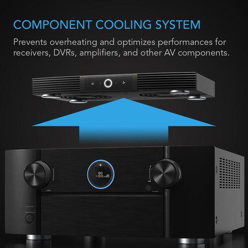 Buy now AC Infinity AIRCOM S7, Quiet Cooling Fan System 12" Top-Exhaust for Receivers, Amps, DVR, AV Cabinet Components at indiglob india