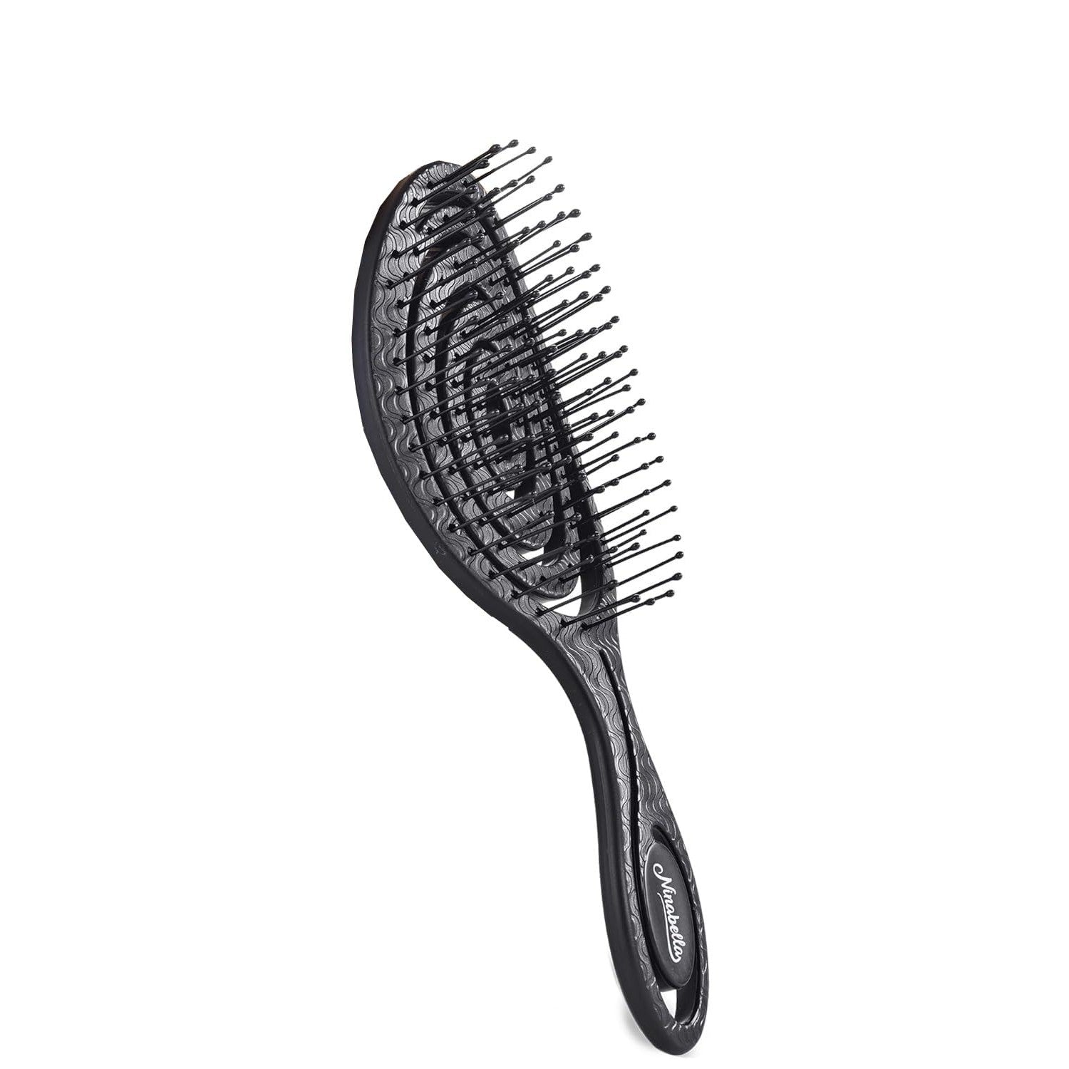 Buy now Ninabella Detangle Hair Brush for Women & Men - Does not Pull - Straightening Brushes for Straight & Curly Hair - Unique Spiral Detangling Hairbrush - Green at indiglob india