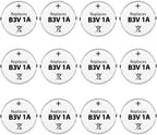 B3V Replacement Battery High Capacity Compatible with High Tech Electronic Collars of MS-4 and MS-5 Pack of 12