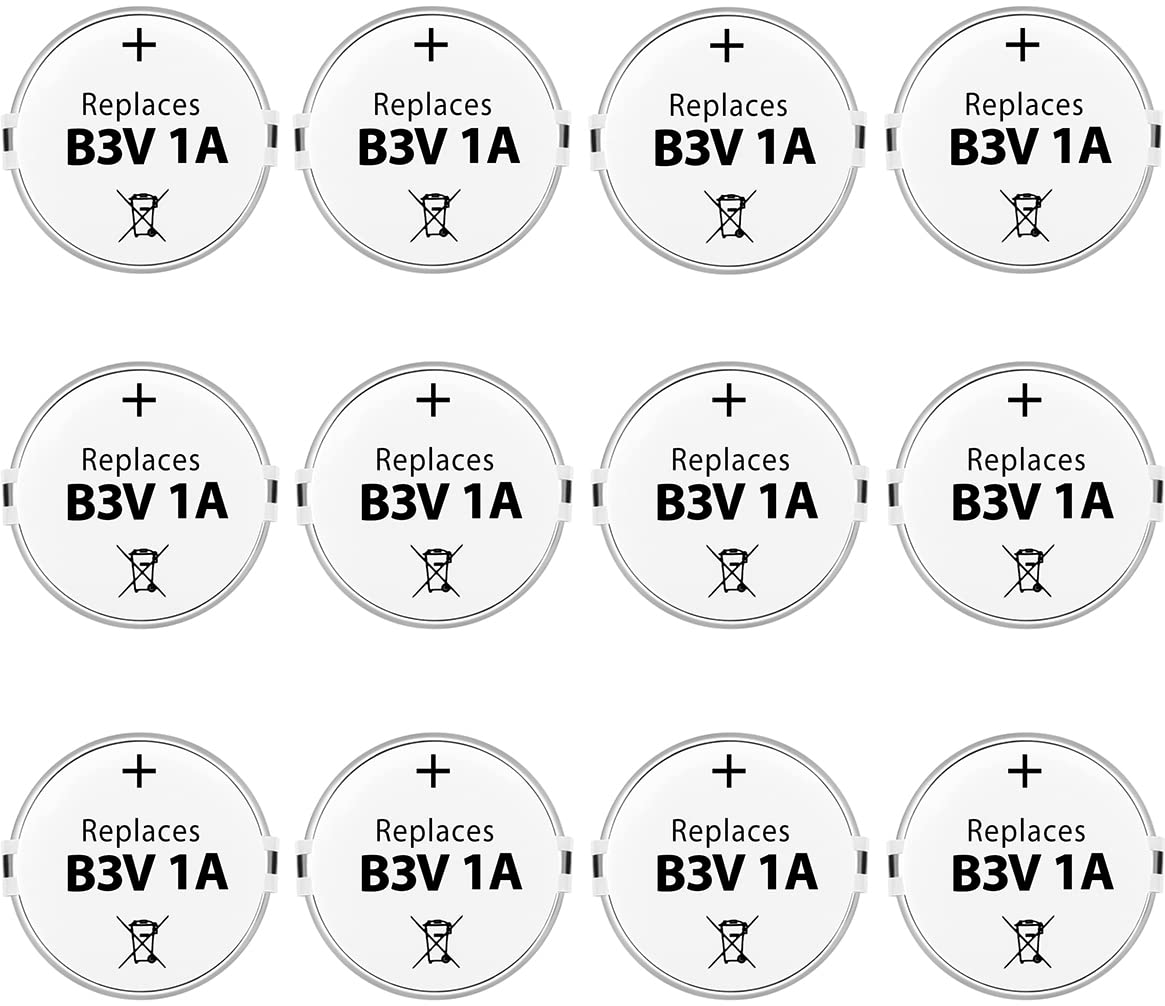 B3V Replacement Battery High Capacity Compatible with High Tech Electronic Collars of MS-4 and MS-5 Pack of 12