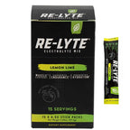 RELYTE Re-Lyte Electrolyte Drink Mix Lemon Lime 15 Servings Packets 3.44 oz.