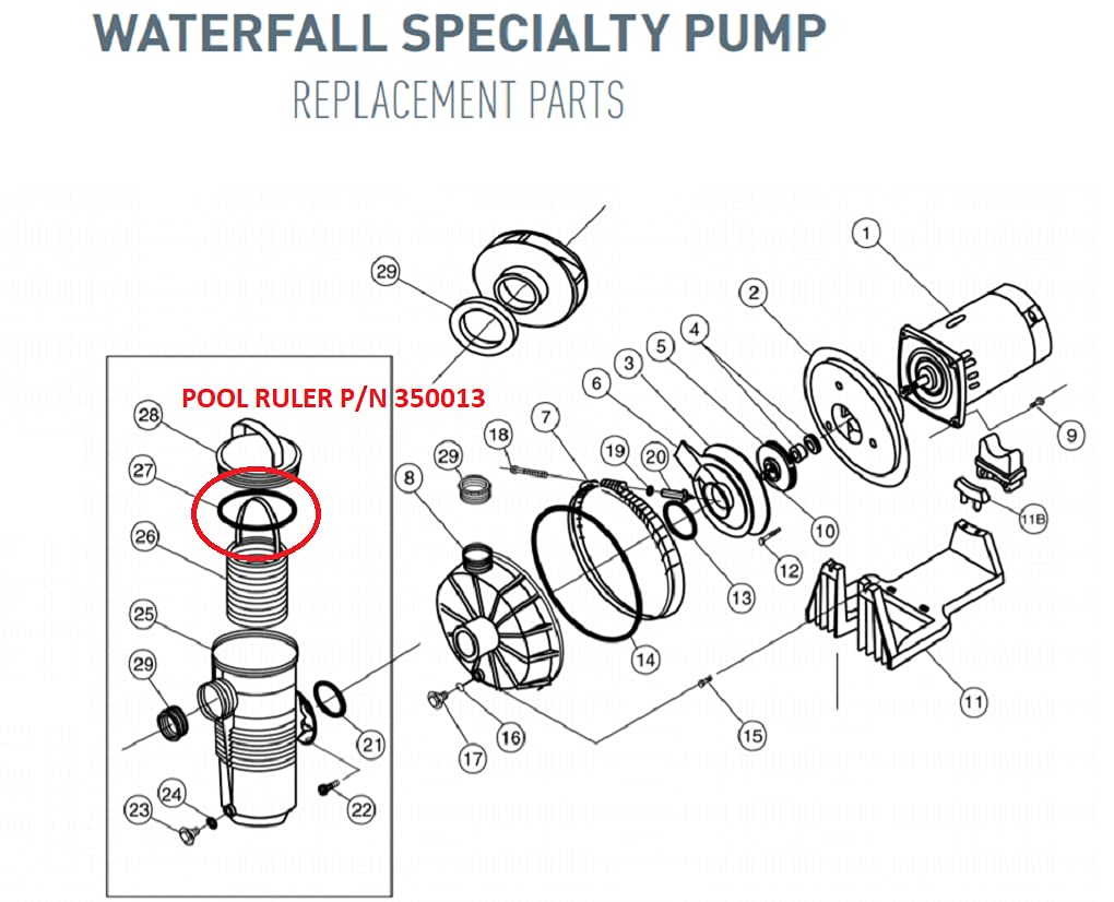 Pool Ruler 350013 Replacement Pump Lid O-Ring 2 Pack + Lubricant, Compatible with Select Pentair IntelliFlo and WhisperFlo Pumps