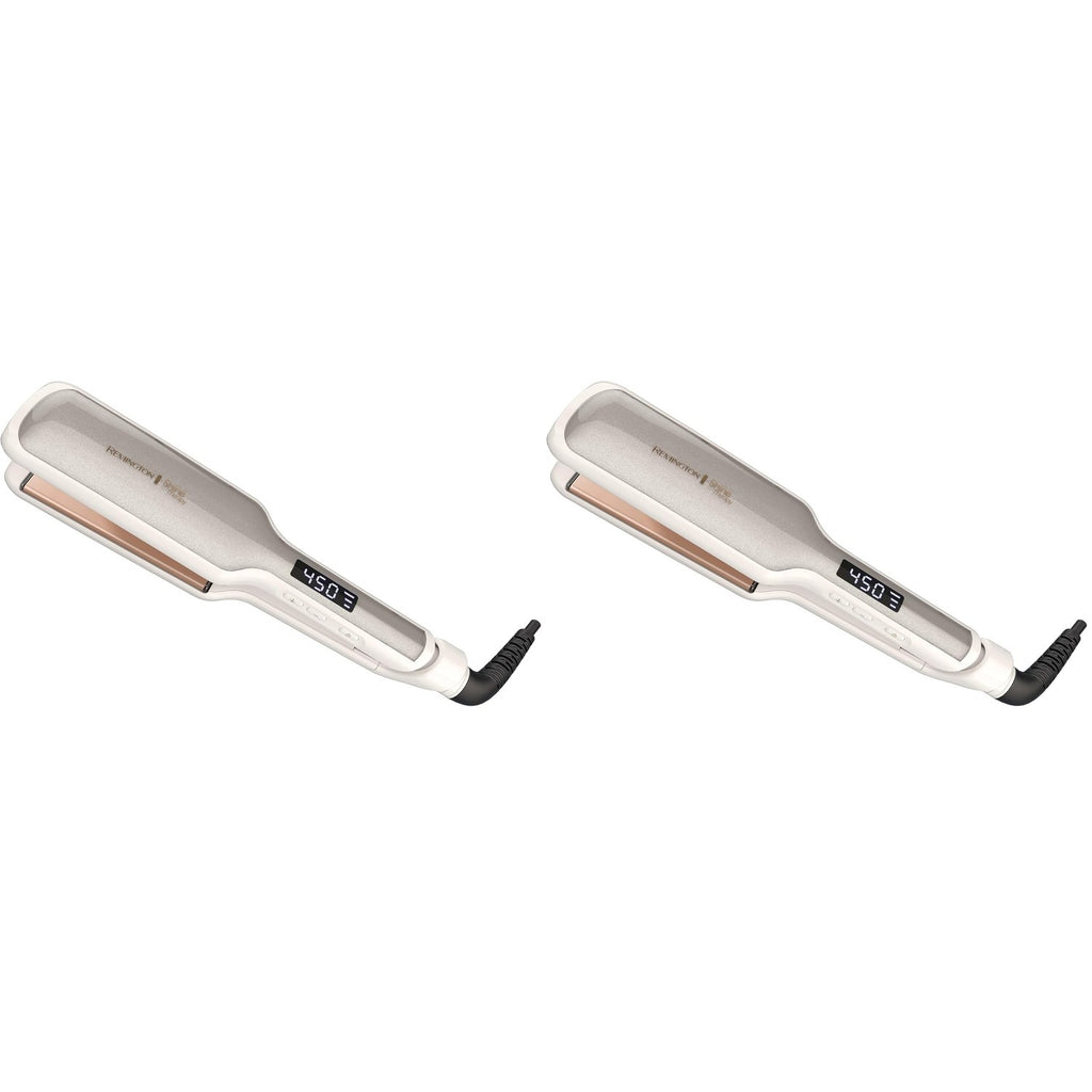 Remington Shine Therapy 1 Inch Hair Straightener, Argan Oil & Keratin | Keratin ceramic plates deliver smooth results; this flat iron reduces frizz for ideal hair styling.