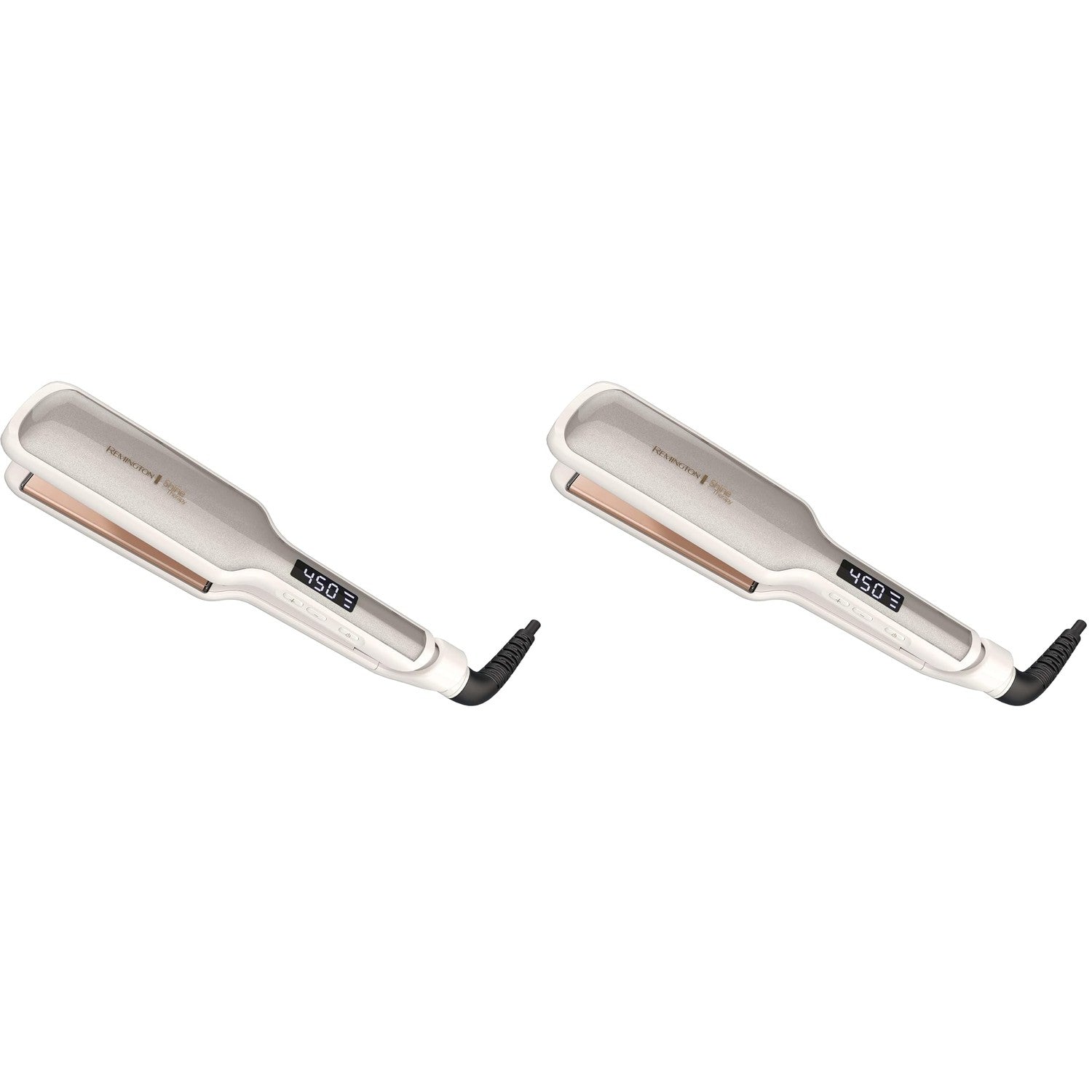Remington Shine Therapy 1 Inch Hair Straightener, Argan Oil & Keratin | Keratin ceramic plates deliver smooth results; this flat iron reduces frizz for ideal hair styling.