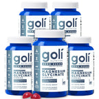 Goli Zero Sugar Magnesium Gummies - 125mg Magnesium (from Magnesium Glycinate) with Vitamin D 60 Count Each (3 Pack, 180 Total) - No Artificial Sweeteners, No Sugar Alcohols - Vegan, Gluten-Free