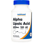 Nutricost Alpha Lipoic Acid 600mg Per Serving, 240 Capsules | Gluten Free, Vegetarian Capsules, Soy Free & GMO-Free