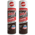 Bull Shot Carpet Spot & Stain Remover, AS SEEN ON TV, Made In USA, Just Point & Spray, Stain-Lifting Foam-Action, Pet Stains & Odors, Coffee, Soda, Wine, Stains, 2 Pack
