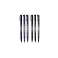 Tombow Fudenosuke Brush Pen, 6-Pack, Hard Tip (GCD-111) x3, Soft (GCD-112) x3 - for Precision Drawing, Sketch Notes & Calligraphy| Top Gifting Idea