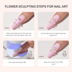 GAOY Clear 3D Sculpting Gel for Nail Art, 15g Solid Builder Gel | Non-Sticky Hard for Carving Molding and Building