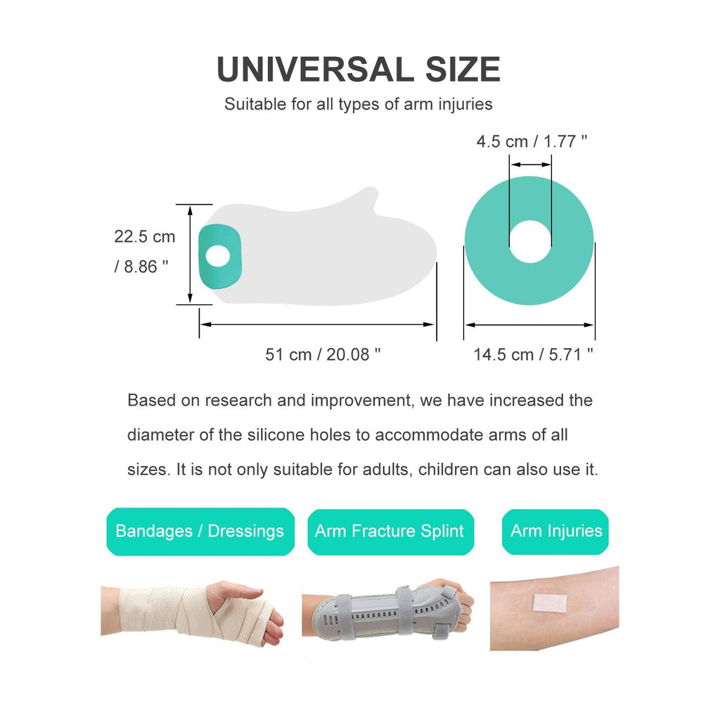 Cast Covers for Shower Arm, Waterproof Cast Cover Arm Adult