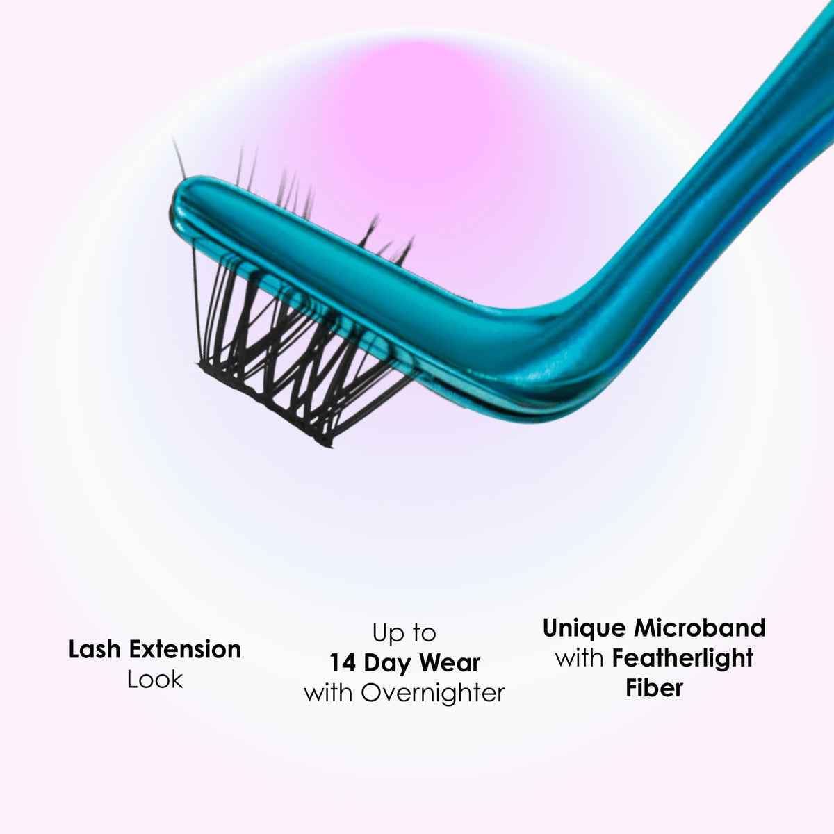 KISS Falscara DIY Eyelash Extension Wisp Applicator for Mistake-Proof Artificial Lash Placement – Ergonomically Designed Handle to Easily Build Your Featherlight Synthetic Reusable Eyelash Clusters