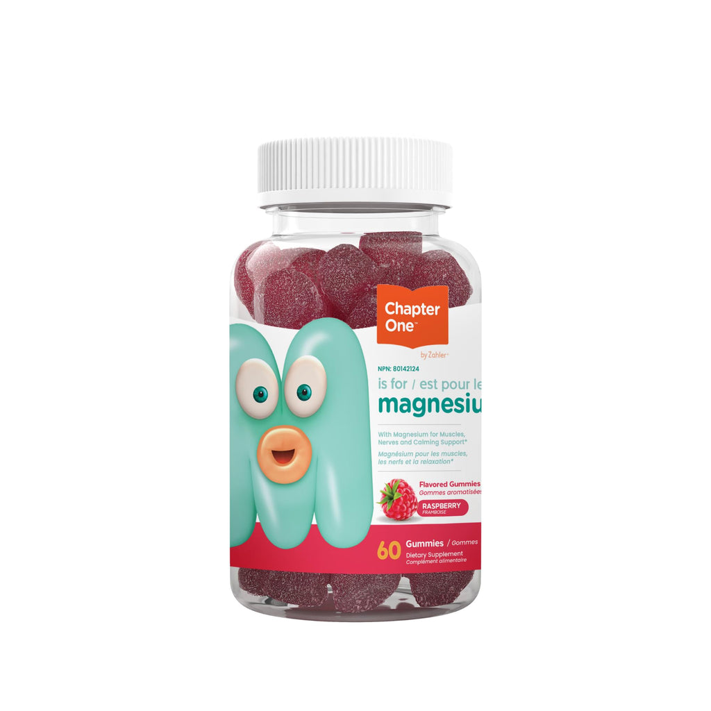 Zahler Chapter One Magnesium Gummies - Supports Calm for Kids - Chewable Magnesium Supplement Gummies to Support Muscle Function - Kosher, Dairy-Free & Gluten-Free - Raspberry, 120 Count