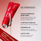 HARUHARU Rose PDRN Peptide Glowy Balm, 0.33 fl.oz, Glossy Clear, Vegan | Long Lasting Hydration for Dry Cracked Lips, Dewy Lips, No Waxy Finish, Silicon Free, Micro Plastic Free, Korean Skin care