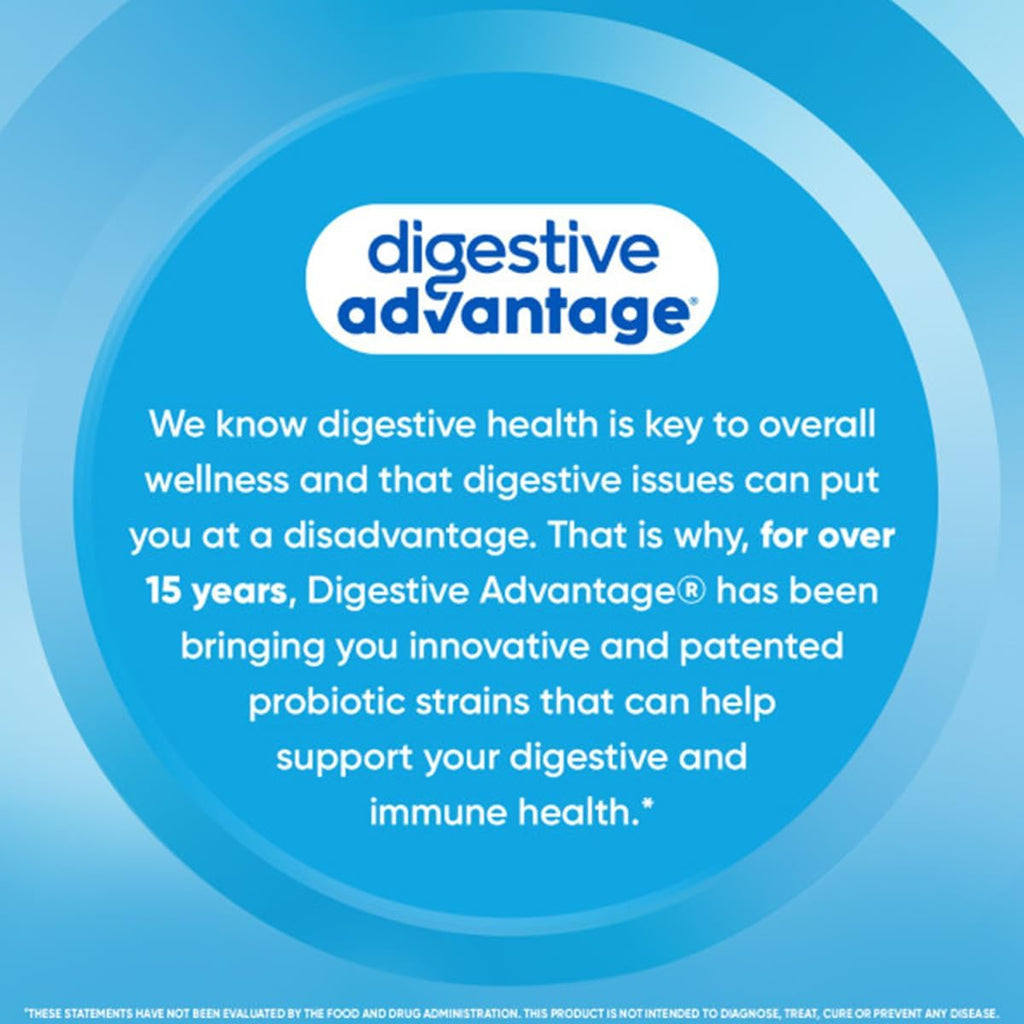 Buy now Digestive Advantage Intensive Bowel Support Probiotic Supplement 32 Capsules, Defends Against Gas, Bloating, Abdominal discomfort, Survives 100x Better at indiglob india