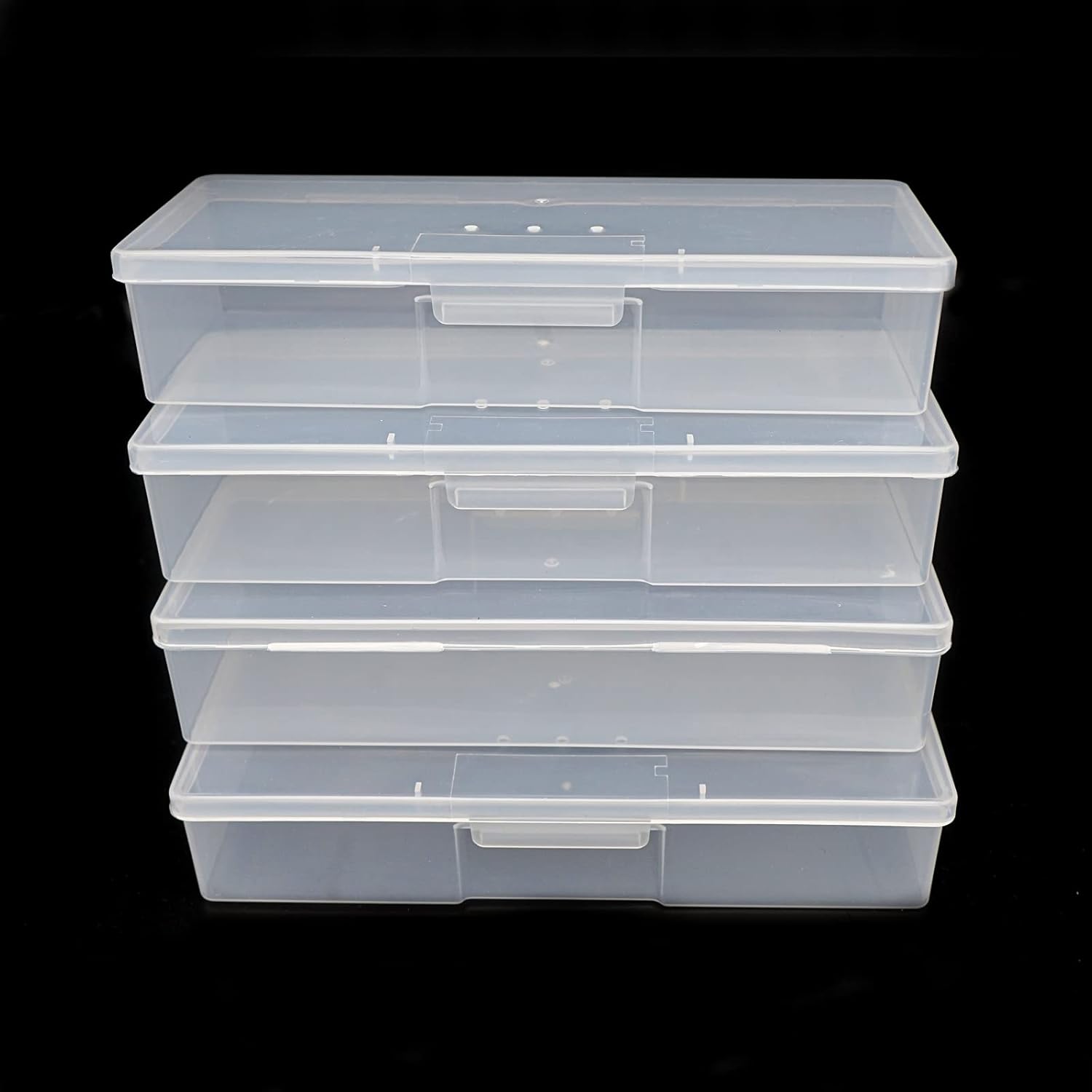 Buy now Clear Manicure Tool Box, Personal Nail Box Storage Case for Organizing, Plastic Nail Tool Box for Manicure Pedicure Kit (4pcs) at indiglob india
