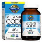 Garden of Life Vitamin Code Raw One for Men, Once Daily Multivitamin, 30 Capsules, One a Day Mens Vitamins plus Fruit, Veggies & Probiotics for Mens Health, Vegetarian Multivitamins