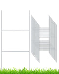 20 Pack Yard Sign Stakes Metal, 18'' x 7'' H Frame Wire Stakes for Yard Signs for Corrugated Plastic Signs Halloween Yard Sign Holder