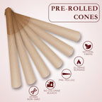 Rolling Cones 1-1/4 Size-200 Pack - Cones 1-1/4 Size - Slow Burning 1-1/4 Size Pre Rolled cones Made of Paper with Tips & Packing Tubes Included