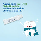 Buy now Eco-Dent ExtraBrite Baking Soda Tooth Powder, Mint â€“ SLS & Fluoride-Free Toothpaste Powder with Oxidizing Calcium Peroxide, Whitening Toothpaste Alternative + DailyRinse Single-Use Pack at indiglob india