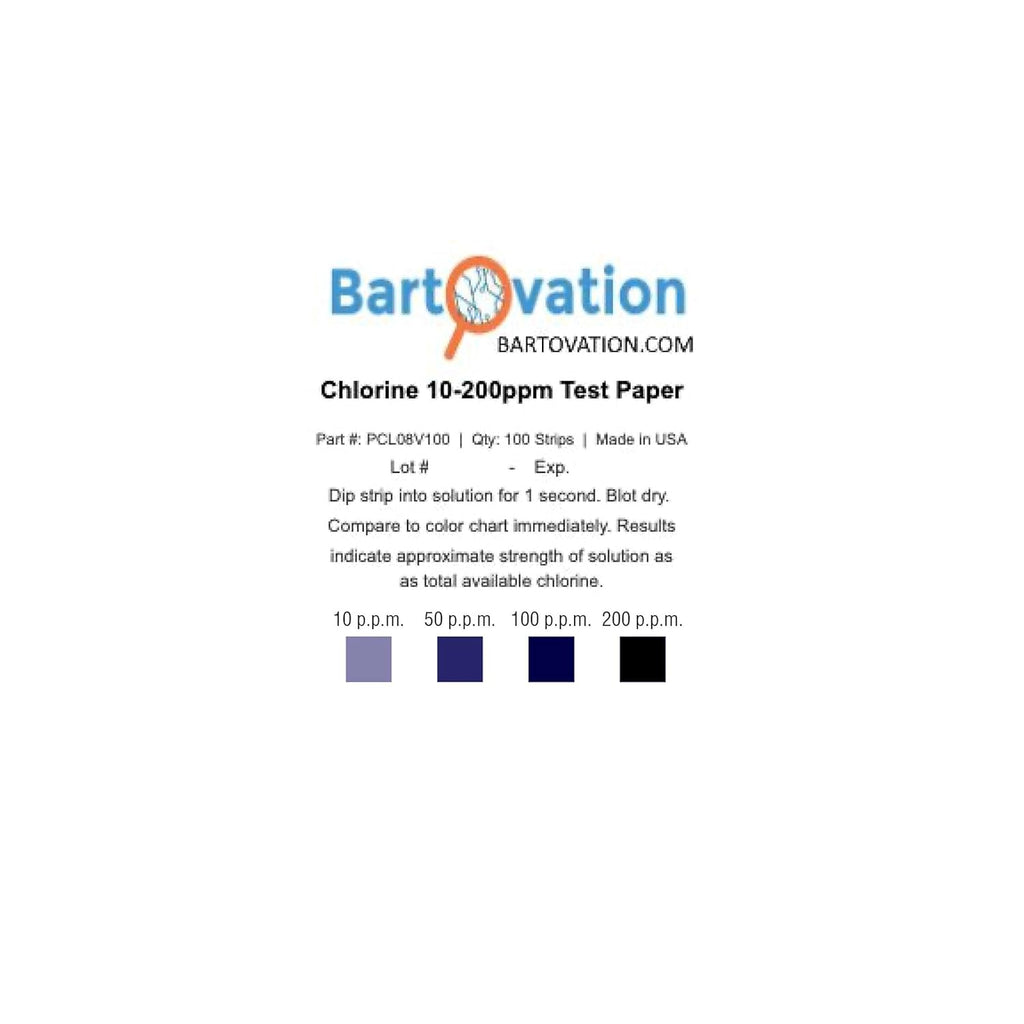 Buy now Chlorine Sani Test Strips for Food Service Restaurant Sanitizer Precision Bleach Test Paper, 10-200 ppm [100 Paper Test Strips] at indiglob india