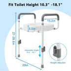 Toilet Seat Risers for Seniors with Handles, 3.5-inch Rise