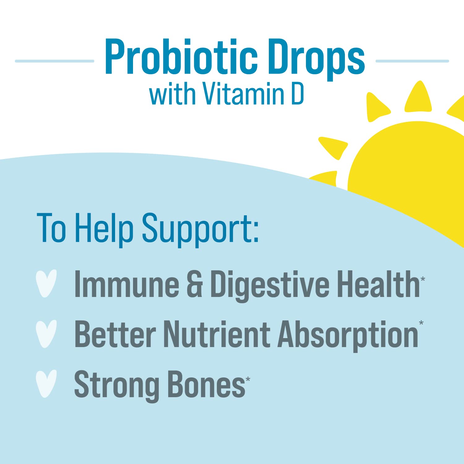 Culturelle Baby Probiotic Drops + Vitamin D, Immune & Digestive Health* 9ml | Lactobacillus rhamnosus GG & Bifidobacterium lactis BB-12® Strains, 5-Drop Dose, 100% AAP Daily Vitamin D, Ages 0-12 Mos