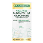 Nature's Bounty Calm Magnesium Glycinate Supplement, 90 Capsules
