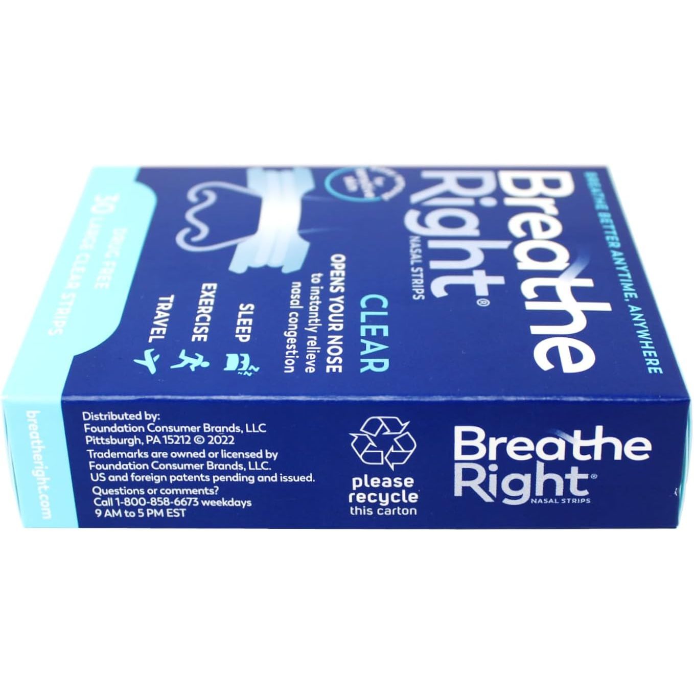 Buy now Breathe Right Nasal Strips Clear For Sensitive Skin Large 30 Each at indiglob india