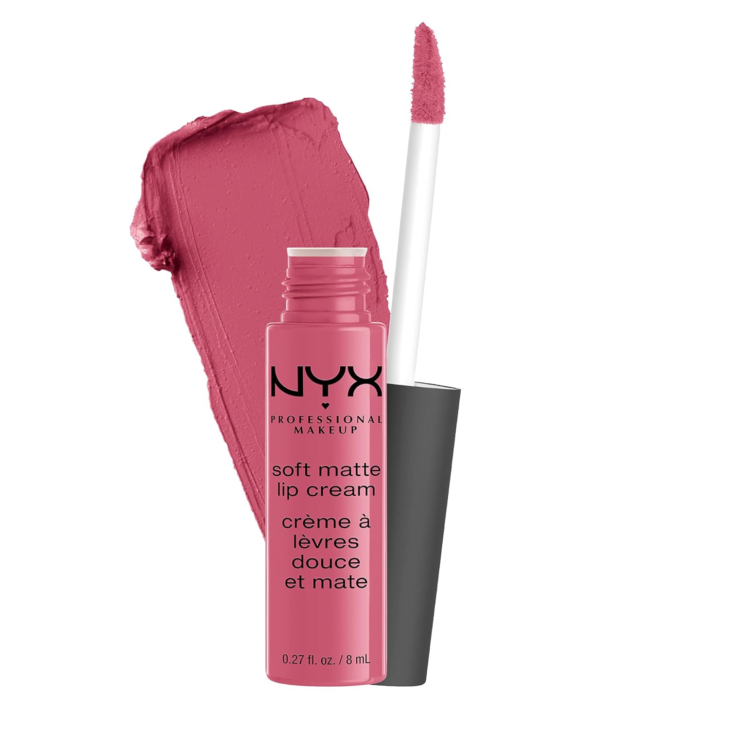 Buy now NYX PROFESSIONAL MAKEUP Soft Matte Lip Cream, Lightweight Liquid Lipstick - Milan (Dark Pink-Brown) at indiglob india