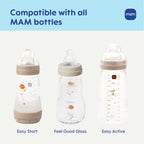 Buy now MAM Baby Bottle Nipples Slow Flow Size 1, for 0+ Month Newborn Babies, Skin Soft BPA Free Silicone, 94% Nipple Acceptance, Fits All MAM Bottles, Developed with Medical Experts, 2 Pack Made in Europe at indiglob india