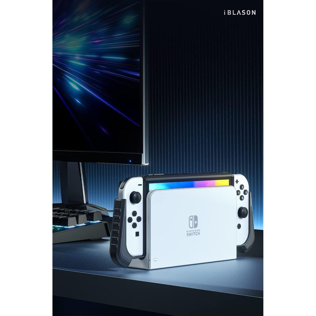 Buy now i-Blason Armorbox for Nintendo Switch OLED Case 2021 Dockable Comfortable Grip Protective Anti-Scratch Case Compatible with Nintendo Switch OLED Model and Joy-Con Controller (White) at indiglob india