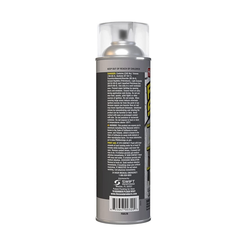 Buy now Flex Seal, 14 oz, Clear, Stop Leaks Instantly, Transparent Waterproof Rubber Spray On Sealant Coating, Perfect for Gutters, Wood, RV, Campers, Roof Repair, Skylights, Windows, and More at indiglob india
