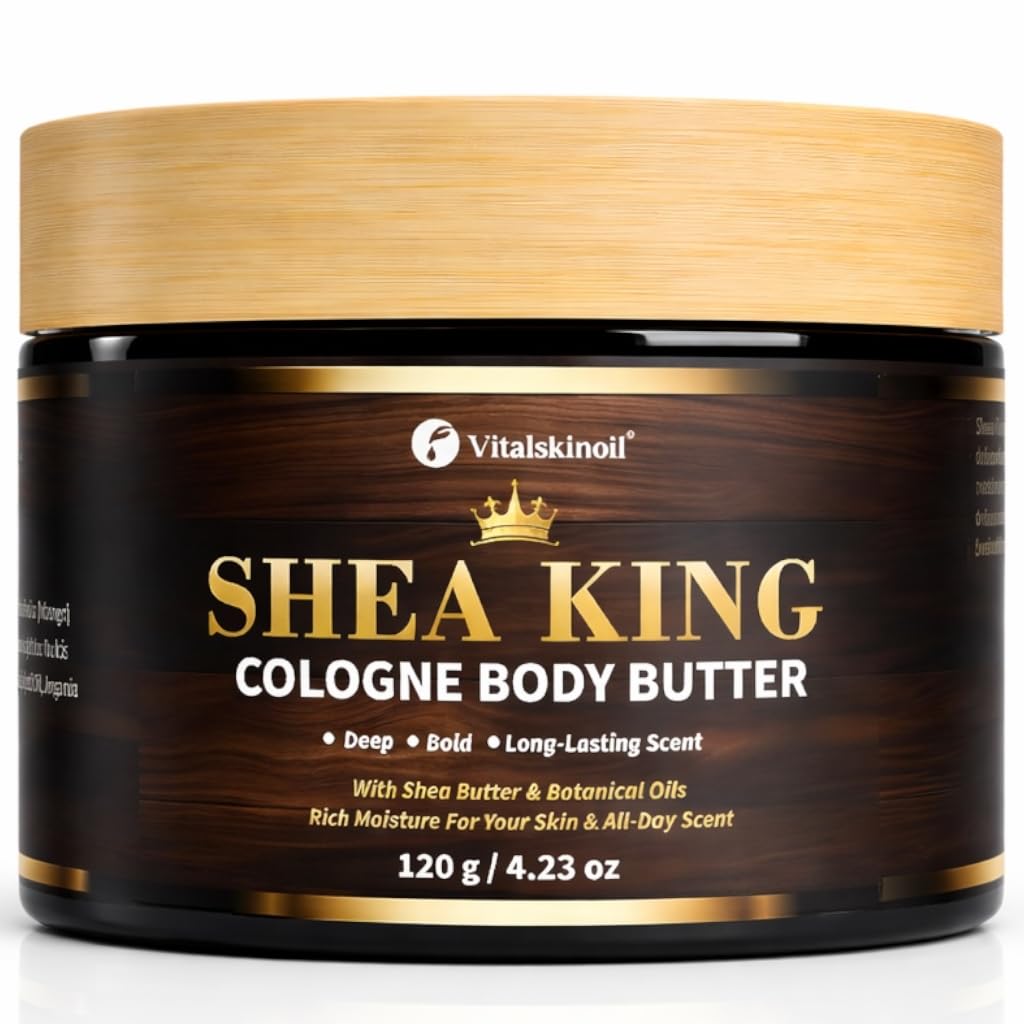 Body Butter for Men, Cologne Scented with Shea & Cocoa butter, for dry skin