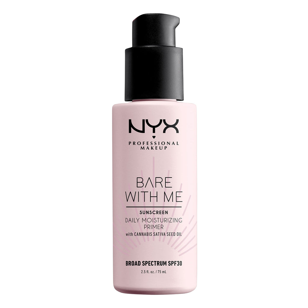 Buy now NYX PROFESSIONAL MAKEUP Bare With Me Cannabis Sativa Seed Oil SPF 30 Daily Moisturizing Face Primer at indiglob india